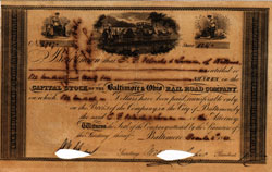 B & O stock certificate